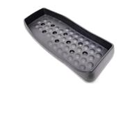 EasyByMall Par de pedales elípticos de entrenamiento, piezas de repuesto de plástico antideslizante para máquina paso a paso, 36 x 35 cm con espacio de agujeros de 7,5 cm, color negro