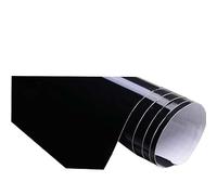EasyByMall Película de vinilo para coche, color negro brillante, adhesivo de alto brillo para decoración de interiores y protección de pintura, reposicionable y sin daños, 59 x 152 cm