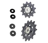 EasyByMall Polea de desviador trasero, juego de ruedas guía, ruedas 12T+14T, aleación de aluminio, para SRAM Eagle XX1 X01 GX SX 12 velocidades