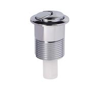 EasyByMall Siamp 45 - Botón de cisterna de doble descarga con acabado cromado, pieza de repuesto para inodoro ABS modelo 34455009, redondo, 85 x 48 mm
