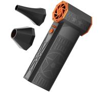 EasyByMall Soplador turbo de 240 W con motor de 150000 rpm, plumero de aire inalámbrico de 8000 mAh para eliminación de nieve y limpieza de polvo, soplador eléctrico de hojas de velocidad ajustable