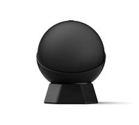 EasyByMall Soporte de escritorio de silicona para Echo Dot de 5ª y 4ª generación, elegante base de montaje para altavoz Alexa, organizador antideslizante para oficina en casa, negro o blanco