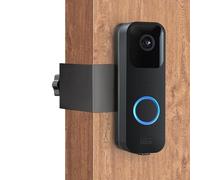 EasyByMall Soporte de montaje antirrobo para timbre de puerta, clip de seguridad de acero inoxidable para timbres de video, soporte fijo sin taladrar para puertas oscilantes interiores de 0.6 a 2.6