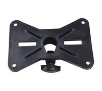 EasyByMall Soporte giratorio de plástico para bocina de 35 mm, adaptador de tapa superior, soporte de trípode para DJ PA para equipos de audio de escenario, color negro