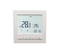 EasyByMall Termostato digital de habitación con pantalla táctil LCD, control de temperatura dual para calefacción por suelo radiante y caldera, horario inteligente programable de 6 períodos con