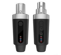 EasyByMall XLR inalámbrico para convertidor de micrófono 2 4G transmisor y receptor para una mayor libertad de audio (1 en 1)