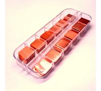 Easycargo 100pcs 12 sizes 15mm Copper Pad Shim Kit Pure Copper Heatsi