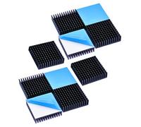 Easycargo 10pcs 40mm disipador + 3m8810 Cinta Adhesiva conductora térmica, disipador para refrigeración Motores Paso a Paso Impresora 3D NEMA 17 TEC1-12706 Peltier termoeléctrico 40mmx40mmx11mm