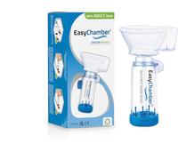 EasyChamber Dispositivo espaciador antiestático con máscara para adultos, cámara de inhalador, uso con inhalador de dosis medida, sin BPA ni látex