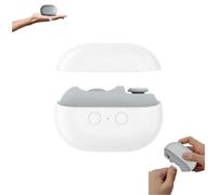Easyclip 3-in-1 Multi-Functional Smart Nail Clipper, Vueeze Easyclip Smart Nail Clipper, Electric Nails Trimmer and Polisher with LED Light & Clip Storage, USB Rechargeable(White)