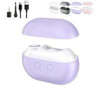 Easyclip - Cortaúñas inteligente,Multifuncional Cortaúñas Inteligente luz LED, Glosrity/Pubyfun Easy Clip 3 en 1,Recortador De UñAs Recargable Por Usb Para Personas Mayores Y Adultos (Purple)