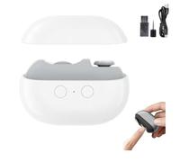 EasyClip Smart Nail Clipper,Glosrity/Pubyfun 3-in-1 Multi-Functional Electric Nail Clipper, LED Safety Lighting, for Baby Kids Adults Seniors (White)