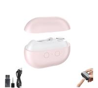 EasyClip Smart Nail Clipper,Glosrity/Pubyfun 3-in-1 Multi-Functional Electric Nail Clipper, LED Safety Lighting, for Baby Kids Adults Seniors (Pink)