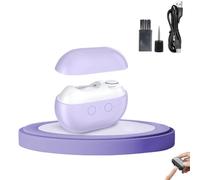 EasyClip Smart Nail Clipper,Glosrity/Pubyfun 3-in-1 Multi-Functional Electric Nail Clipper, LED Safety Lighting, for Baby Kids Adults Seniors (Purple)