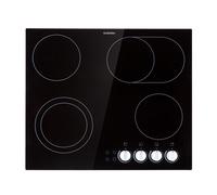EasyCook Dual 60cm Placa Vitrocerámica 4 Fuegos Negro
