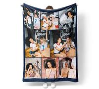 Easycosy Manta Personalizada con Foto, Collage Manta│Plaid Personalizado para Mujeres, Hombres, Parejas y Familias, Ideas de Regalo para el Día de la Madre, Regalos Originales - 8 Foto
