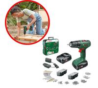 EasyDrill 18V-40 Taladro Perceptor + 2 Baterías + 241 Accesorios + Caja de Si...