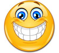 easydruck24de 1 Adhesivo Smile Smile XL I Redondo Ø 20 cm I Pegatina Sonriente para Coche Caravana Autocaravana Tatuaje de Pared I Resistente a la Intemperie I kfz298