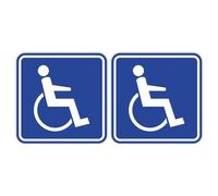 easydruck24de Set de 2 Pegatinas para Silla de Ruedas I 10 x 10 cm Adhesivas por Dentro para Conductor de Silla de Ruedas I Pegatinas para Furgoneta Servicio de Transporte Asistente I hin465