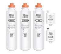 EasyFilter Set de filtros de repuesto para Aqua-Global Wasserbar | 2 × Composite, membrana RO y 2 × filtro de eje higiénico antibacteriano | para Pure Nino Mini Flexible y otros sistemas de ósmosis