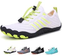 Easyfoot Barefoot Mujer Hombre, Barefoot Comfortpace/Samplex Calzado Saludable Y Natural, Deportivas Verano 36-47 EU (Blanco, Adulto, 37, Números, Sistema Tallas Calzado EU, Mediano)