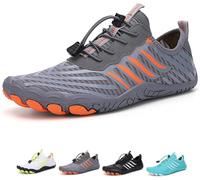 Easyfoot Barefoot Mujer Hombre, Barefoot Comfortpace/Samplex Calzado Saludable Y Natural, Deportivas Verano 36-47 EU (Gris, Adulto, 40, Números, Sistema Tallas Calzado EU, Estrecho)