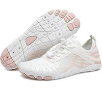Easyfoot Barefoot Mujer Hombre, Barefoot Comfortpace/Samplex Calzado Saludable Y Natural, Deportivas Verano 36-47 EU (Blanco-B, Adulto, 42, Números, Sistema Tallas Calzado EU, Mediano)