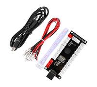 Easyget Zero Delay - Codificador USB de PC a joystick, botones de arcade para PC, MAME, Raspberry Pi, Windows, 1 jugador y 2 jugadores SANWA, HAPP Arcade DIY