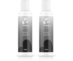 EasyGlide Lubricante Anal a Base de Agua - Lubricantes Sexuales Estimulantes - No Pegajoso, Apto para Preservativos y Seguro para Usar con Juguetes Sexuales - 150 ml (Paquete de 2)