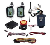 EASYGUARD EM212 - Sistema de alarma de motocicleta de 2 vías con pantalla LCD, transmisor recargable, sensor de choque integrado y sensor de microondas que detecta CC 12 V