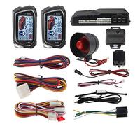 Easyguard sistema de alarma de coche de 2 vías EC201-M9 con pantalla LCD de pager grande de 1.73 pulgadas, arranque remoto, modo turbo timer, modo de advertencia de choque, DC12V