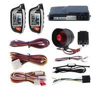 EASYGUARD Sistema de alarma de coche EC200-K9 de 2 vías con pantalla LCD de arranque remoto del motor turbo modo temporizador alarma de choque DC12V