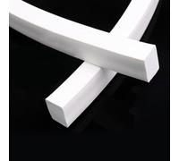 easyhaha Tira de Esponja Cuadrada de 5 x 5 mm a 20 x 30 mm, Junta de Goma espumada de Silicona Blanca for Puertas y Ventanas, Tira de Sellado de Esponja de Goma de Silicona(3M*10MM*10MM)