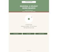 EasyHand Seasonal & Holiday Word Search: Comfort-Designed Large Print Puzzles for Arthritis, Hand Pain and Limited Mobility (EasyHand Puzzles)