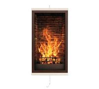 Easyheater Radiador Eléctrico Bajo Consumo 430W - Calefactor Eléctrico Infrarrojo Mural - Chimenea - Estufa Eléctrica de Bajo Consumo y Radiador Plano para Espacios de hasta 12 m2 - Hogares Modernos