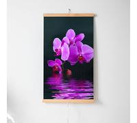 Easyheater Radiador Eléctrico Bajo Consumo 430W - Calefactor Eléctrico Infrarrojo Mural - Orquídeas - Estufa Eléctrica de Bajo Consumo y Radiador Plano para Espacios de hasta 12 m2 - Hogares Modernos