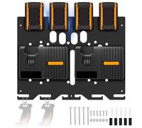 Easyhomie Soporte de pared para baterías Worx y cargadores, ideal para taller y garaje (para baterías de 20 V, WA3867, WA3880, WA3860, cargador doble WA3883)