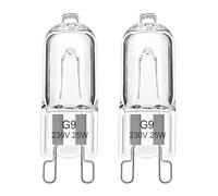 EASYIVY Bombilla Halógena G9 para Horno 25W, 230V Lampara Horno G9 300 °C Tolerante al Calor para AEG/Neff/Whirlpool/Smeg/Bosch y Microondas, paquete de 2