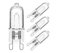 EASYIVY Bombilla Halógena G9 para Horno 25W, 230V Lampara Horno G9 300 °C Tolerante al Calor para AEG/Neff/Whirlpool/Smeg/Bosch y Microondas, paquete de 4