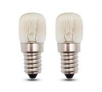 EASYIVY Bombilla para Horno E14, Bombilla Horno 300 Grados E14 T22 Regulable 80LM para Hornos, Microondas, Nevera, Lámpara de Sal, Blanco Cálid 2700K, 2 Unidad