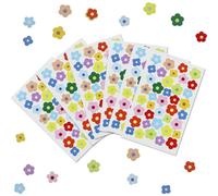 EASYKEENECOM 20 Hojas de Pegatinas de Flores, Mini Flores Coloridas, Impermeables, Decorativas para Álbumes de Recortes, Blocs de Notas, Bicicletas, Coches, Motos, Vasos