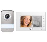 EASYKIT WiFi, Kit de Videoportero Conectado, 2 hilos, Monitor a color de 7" y Placa de Calle Cámara Gran Angular, Control Mediante App, 1 o 2 Unidades Familiares, Blanco