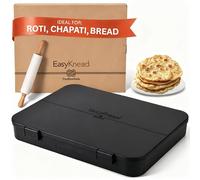 EasyKnead Roti Box con tapa y rodillo - Rotibox para Rolling Roti - Roti Making Box para Chapati, Paratha, Puri - Tabla de amasado antideslizante Rotibox