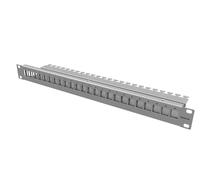 EasyLan CKVPL0101E 1U Panel de parcheo - Bahía de conexión (RJ-45, Gris, Plancha, 1U, IP20, -40-70 °C)