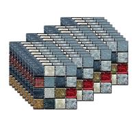 EasyLife 40 adhesivos de pared para decoración del hogar, 10 x 10 cm, impermeables y autoadhesivos, adhesivos para azulejos para cocina y baño (set11)