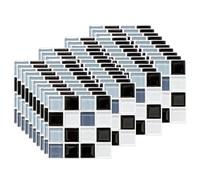 EasyLife 40 adhesivos de pared para decoración del hogar, 10 x 10 cm, impermeables y autoadhesivos, adhesivos para azulejos para cocina y baño (set12)