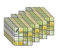 EasyLife - 40 adhesivos para azulejos de pared para decoración del hogar, 10 x 10 cm, impermeables, autoadhesivos, adhesivos para azulejos para cocina y baño(Set6)