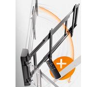 EasyLife Soporte de Pared para TV Eléctrico y Giratorio hasta 170°, Soporte VESA hasta 600×400 para TV LCD/OLED/Curvo, Monitores, Pantallas y Smartboards de 32 a 75 Pulgadas y hasta 50kg máx - Negro