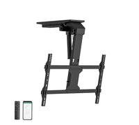EasyLife Soporte de Techo para TV Eléctrico y Giratorio + Integración Smart Home, Soporte VESA hasta 400×400 para TV LCD/OLED, Monitor, Pantalla, Smartboard, 23-55 Pulgadas + 30 kg - Negro