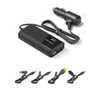 EASYLONGER 84W Cargador de Coche para CPAP, DC 12/24V Adaptador de Coche | de Coche con 4 Cables DC para ResMed S9/ AirSense 10/ AirCurve 10/ AirMini/AirSense 11/ Philips Dreamstation, etc.